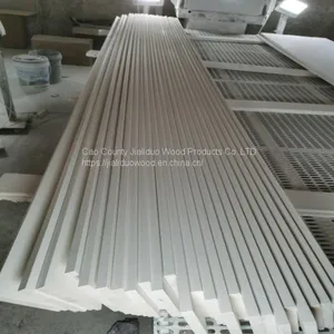 Gesso Primed Natural Wood Plantation Shutter Components thumbnail-2