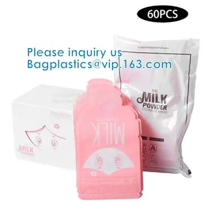 Milk Pouch Bags, Waterproof, Smell Proof, Airproof, Slider Zipper Grip Stand Up Package thumbnail-1