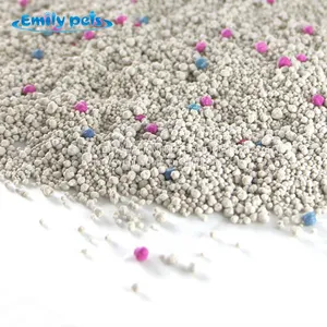 Premium 1-3.5 mm Ball Shape Colorful Bentonite Cat Litter Strong Clumping Odor Control Cat Sand thumbnail-3