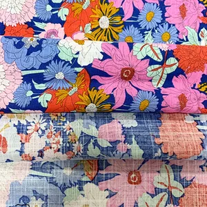Digital Printing Viscose Polyester Cotton Rayon Prints Blend Fabric thumbnail-1