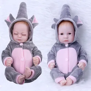 10 Inches of Cute Simulation Reborn Baby Foreign Trade Sources WISH Quick Sale Amazon Products thumbnail-4