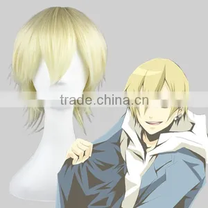 High Quality 35cm Short Straight Synthetic Anime Wig Cosplay Hair Wig Party Wig thumbnail-1