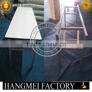 Wholesale Square Plywood Basswood Folding Dining Table For Hotel thumbnail-1