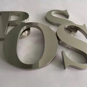 Acrylic Luminous Words Mini Words Resin Outdoor Advertising Back Luminous Stainless Steel Advertising thumbnail-4