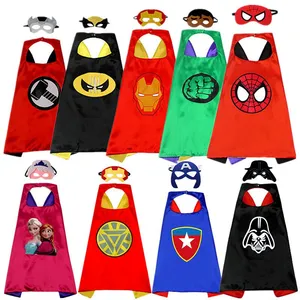 Children's Halloween Pirate Cape Party Costume Superhero Outfits Costumes for Kids Birthday Holiday Party Dress up thumbnail-3