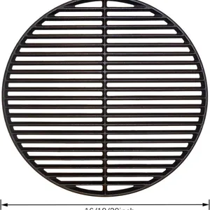 Factory Wholesale Multi-Size BBQ Kitchen Utensils Cast Iron Grill Net Round Cast Iron Grill Grid Bbq Grill for Restaurant thumbnail-2