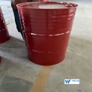 200L Big Hoop Iron Drum With Hoop Opening Iron Drum Wholesale Necking Inner Coating Drum Supplied in Wan Shuo. thumbnail-1