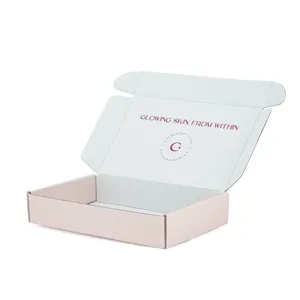 Wholesale Double-side Printing Supplement Package Wellness Pink Paper Boxes With Logo thumbnail-2