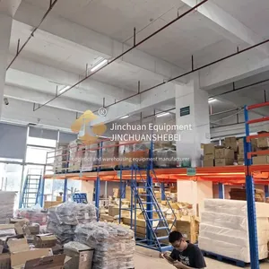 Jinchuan Non-standard Steel Structure Platform Shelves, Upper Layer for Storage + Lower Layer for Operation, Heavy-duty and Stable, Safe and Reliable thumbnail-3
