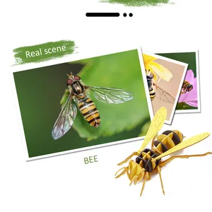 3D Insect Paper Model Bee Assembly Model Paper Crafts 3D Puzzle DIY Toys Gifts for Kids and Adults Teens Boys Girl thumbnail-2