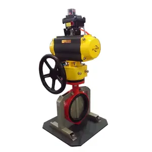 Pneumatic/Electric Flange Butterfly Valve Wafer Cast Steel Iron Soft Seal Seat Versatile Actuation Butterfly Valve thumbnail-1
