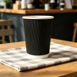 12.5oz Single Wall White Disposable Paper Cups for Hot Beverages thumbnail-4