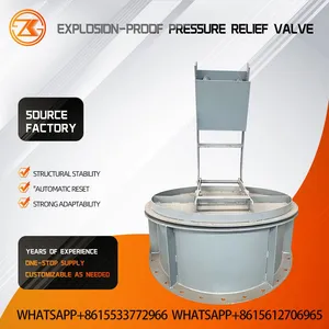 Round Birdcage Flameless Explosion Vent Pressure Relief Valve For Cartridge & Bag Dust Collector Indoor Dust Explosion Protection thumbnail-5