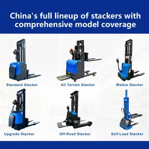 2026 Bestselling Full Electric Stacker 1500kg 2Ton 3M 4M 4.5M Battery Operated Pallet Stacker Indoor Stacking Handling thumbnail-5