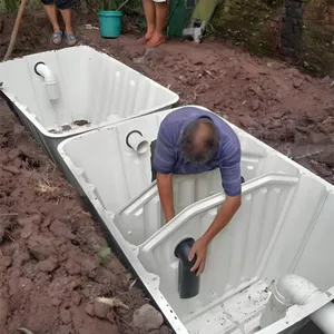 FRP Septic Tank Factory Direct, 1000L Capacity, Mill Test Report Available, 1 Year Warranty thumbnail-5
