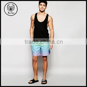 Mid Length Swim Short In Pastel Dip Dye thumbnail-1