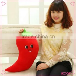 Cute Face Design Cartoon Red Chilli Shape Vegetable Pillow Kids Pillow thumbnail-1