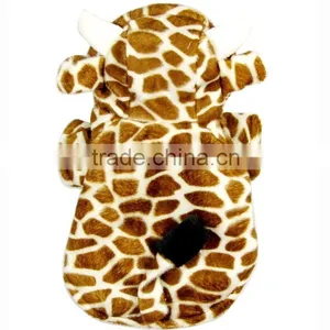 Shorn Velvet and Rod Cotton Double Layer Autumn Winter Giraffe Shape Pet Dog Clothes thumbnail-2