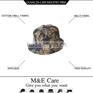 Custom Fashion Tie Dyed Marijuana Bucket Hat thumbnail-1