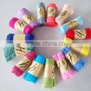 Wholesale Fall Winter Solid Color Cotton Viscose Fashion Ladies Plain Shawl Scarf thumbnail-2