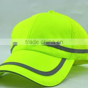 Custom 100% Polyester Mess Reflective Baseball Cap for Team or Working thumbnail-1