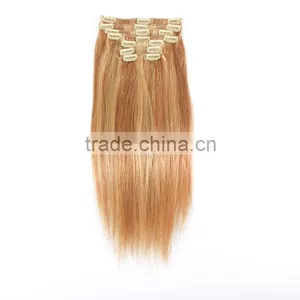 Best Seling Remy Human Hair Clip In Hair Extension, Double Drawn Wholesale 100g Clip In Hair Extension thumbnail-4