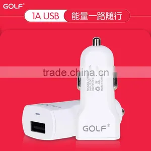 GOLF GF-C02 5V/1A Fast Charging Auto USB Car Charger For IPhone 5/5s 6/6s USB Car Charger For Mobile Phone GPS MP3/4 TB-0376 thumbnail-1