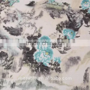 High Quality 100% Polyester Snowflake Printed Organza Fabric For Curtain Fabric thumbnail-5