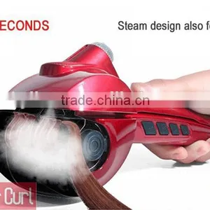 Easy Curl Vapor Curling Iron Automatic LCD Steam Hair Curler Temperature Adjustable Electric Hair Roller Quality Choice thumbnail-1