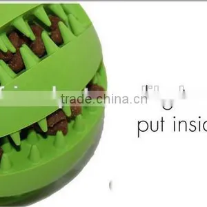 Wholesale 70mm Durable Rubber Ball With Teeth Dog Toy , OEM Pet Products Manufactory thumbnail-3