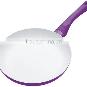 FDA, BSCI, SGS Certificated Aluminum Nonsstick White Ceramic Coating Skillet Pan thumbnail-2