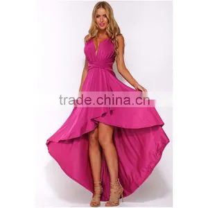 2016 Fashion Women Multi Way Convertible Wrap Dress Prom Gown Evening Formal Dress thumbnail-1