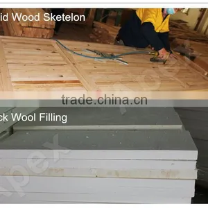 Oak Fire Door Composite Wood Solid Wood Door With Glass, Fire Rated Door thumbnail-5
