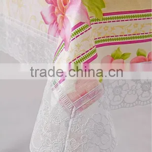Elegant Pvc Lace Vinyl Table Cloth,roll Vinyl Tablecloth thumbnail-6