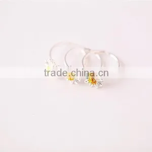 New Arrival Gold Tiny Delicated 925 Sterling Silver Daisy Fashion Jewelry Set for Wedding Party thumbnail-5