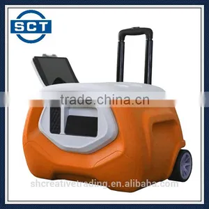 High Quality Cooler Box With Bluetooth Speaker Orange thumbnail-1