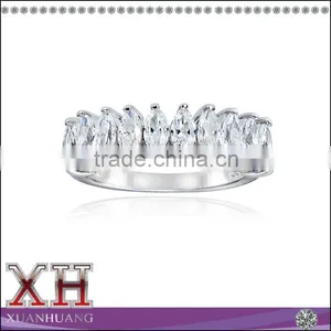 Fashin Beautiful Sterling Silver White CZ Marquise Ring for Women thumbnail-1