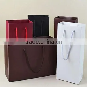 High Quality Exquisite Wine Paper Packaging Bag/kraft Paper Bag for Wine thumbnail-1