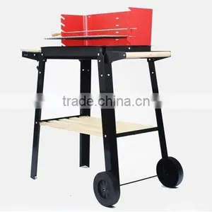 Large Square Pully Indoor Charcoal Bbq Grill thumbnail-5