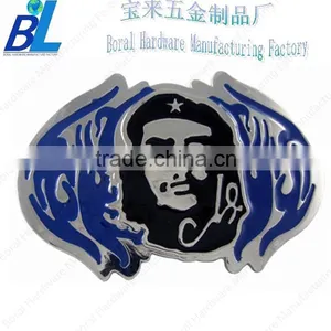 Custom Shaped Enameled Metal Souvenir Belt Buckles thumbnail-1
