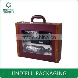 Luxury Exquisite Leather Wine Box Package thumbnail-1