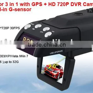 AC High Quality Car Min Dvr With Radar and GPS G-sensor H.264 Dvr thumbnail-1