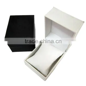 Classic Black And White Leather Watch Box Wholesale. thumbnail-4