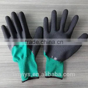 Heavy Duty Foam Latex/Rubber Coated Cotton Knitted Working Glove thumbnail-1