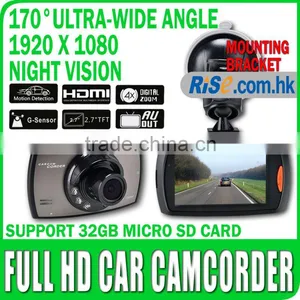 2.7" G30 DVR Camera 1080p Full HD Camcorder Video HDMI G-sensor 170 Car Recorder thumbnail-1