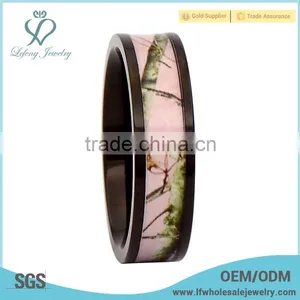 Beautiful Pink Realtree Titanium Rings,camo Promise Titanium Rings thumbnail-3