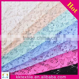 New Arrival Elegant 80% Cotton 20% Nylon Mesh Lace Fabric in Two Colors thumbnail-1