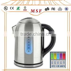 120V ETL/UL Certificate Cordless Stainless Steel Water/tea Kettle Electric With Keep Warmer Function thumbnail-1