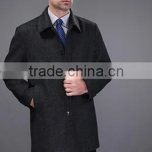 2015 Europe Gentleman Casual Winter Men's Wool Overcoat thumbnail-2
