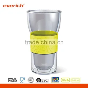Everich Custom Heat Resistant Double Wall Glass Cup Without Handle thumbnail-1